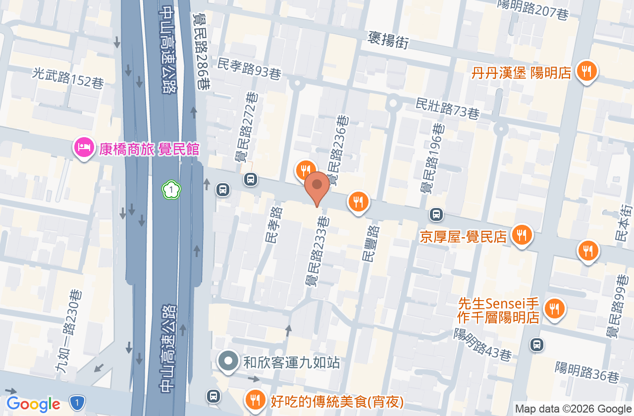 廣明眼科診所 位置地圖