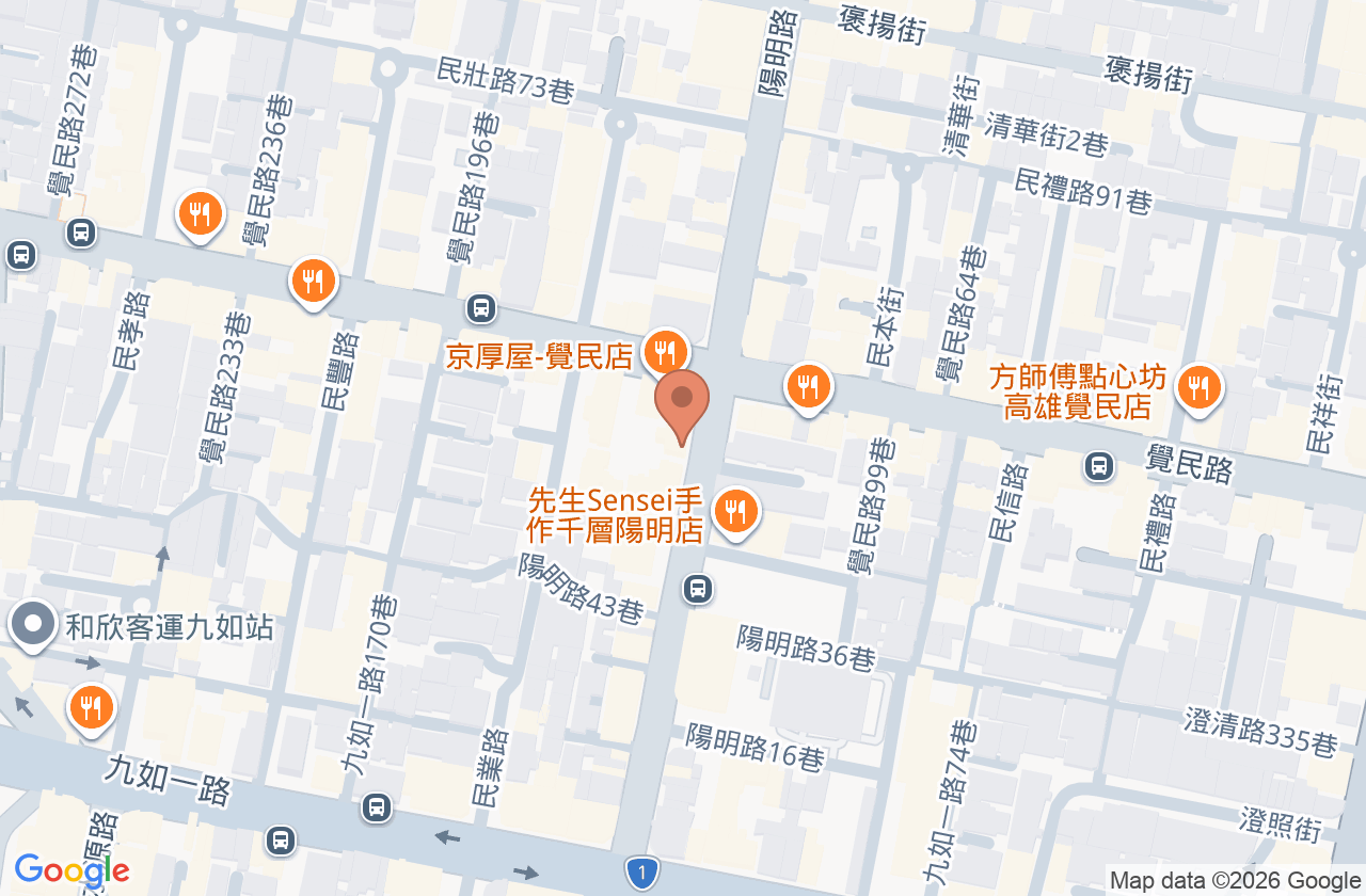 銘陽診所 位置地圖