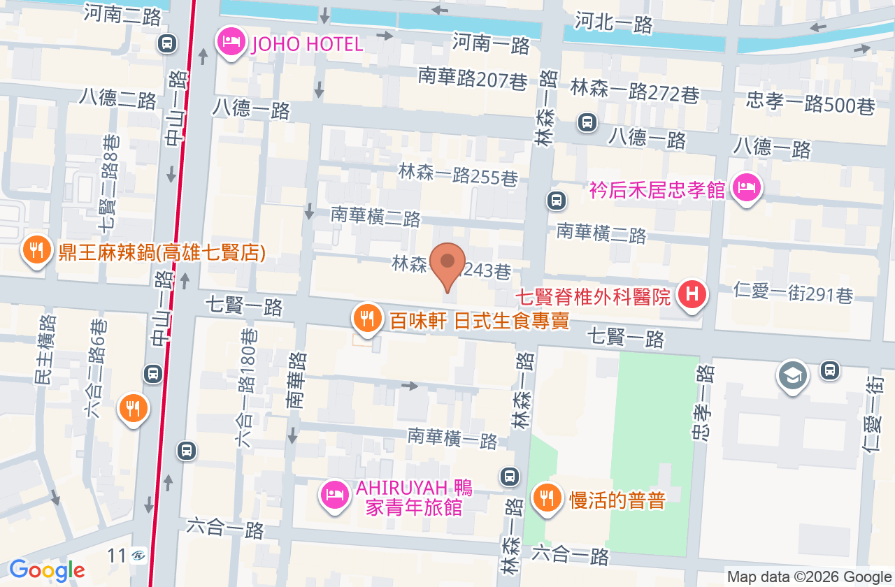 王育彥耳鼻喉科診所 位置地圖