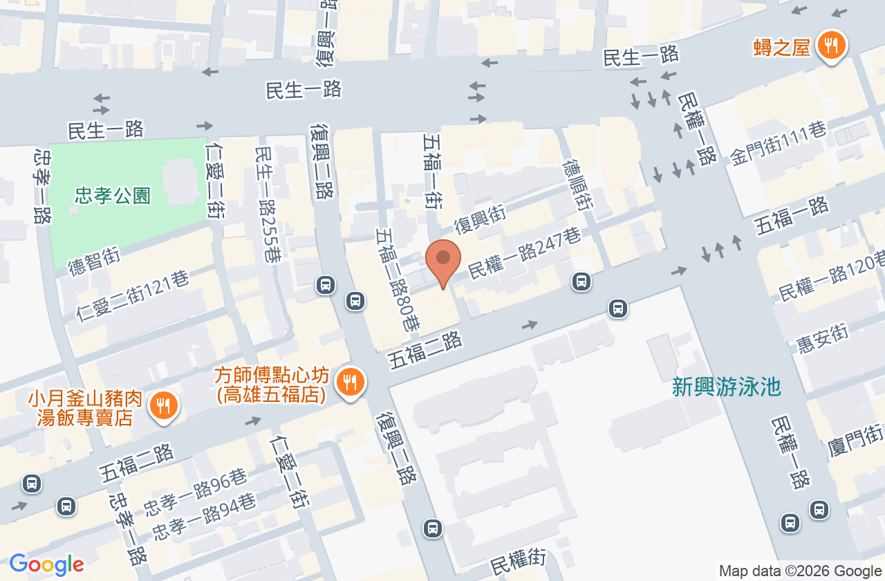 陳文甲眼科診所 位置地圖
