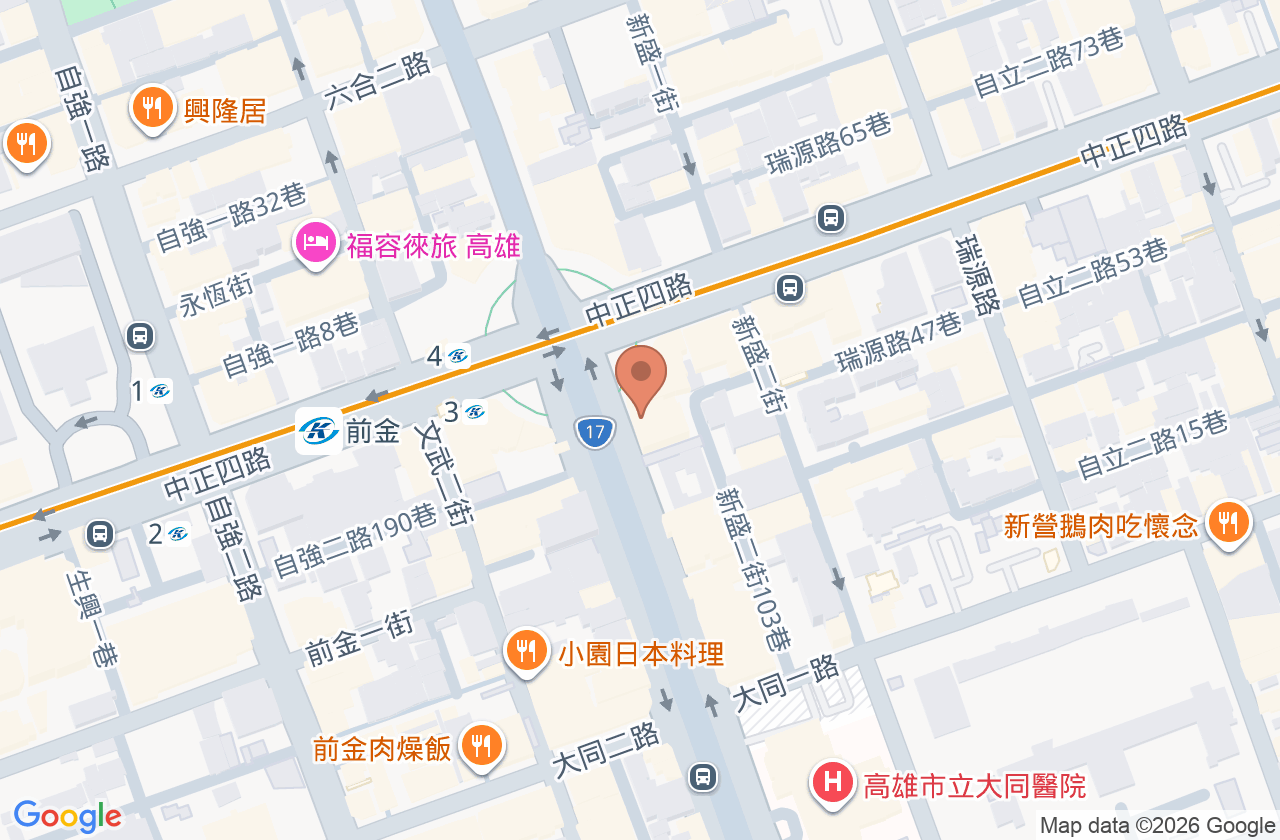 高陽明眼科診所 位置地圖