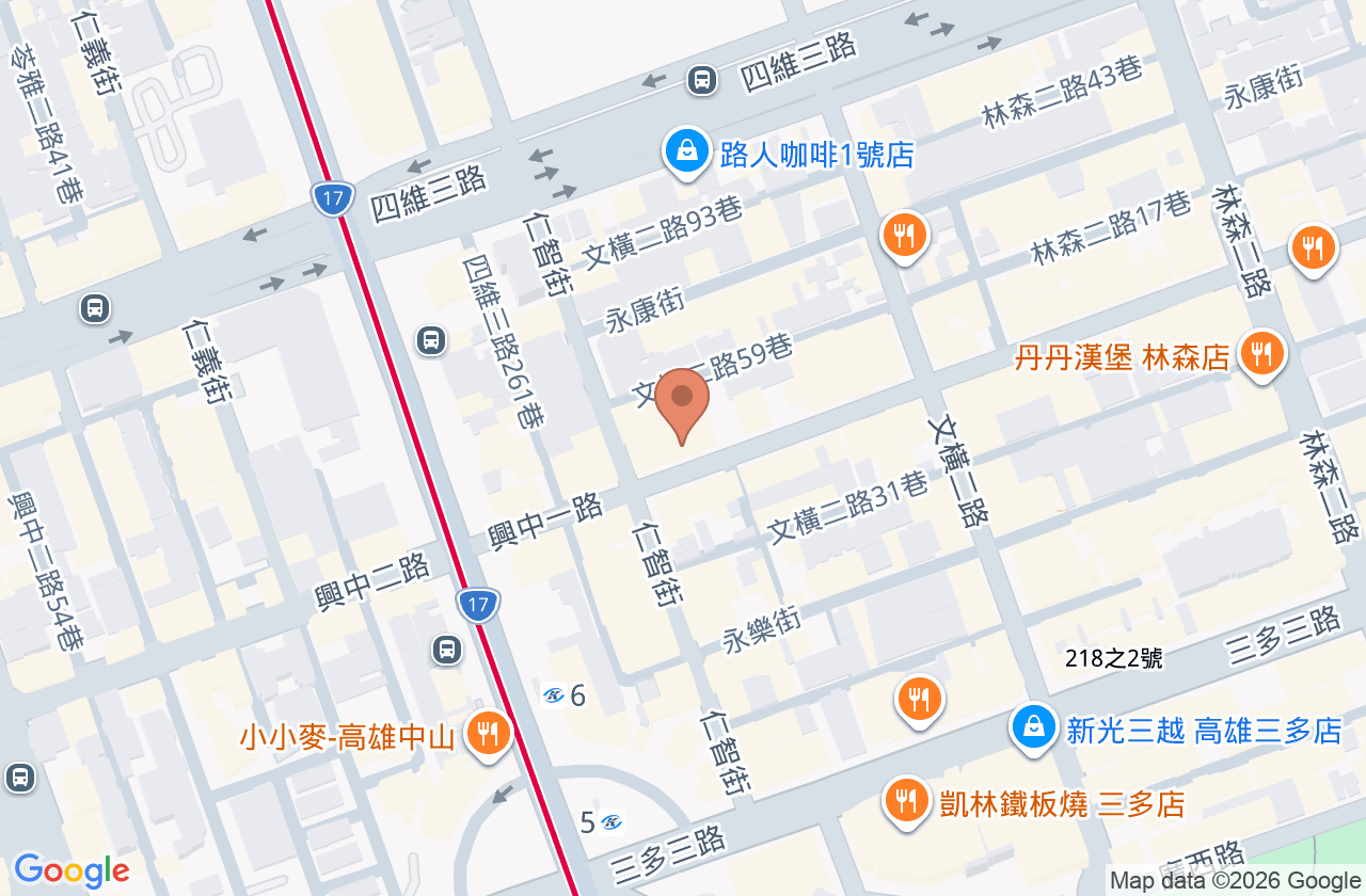 侯內兒科診所 位置地圖