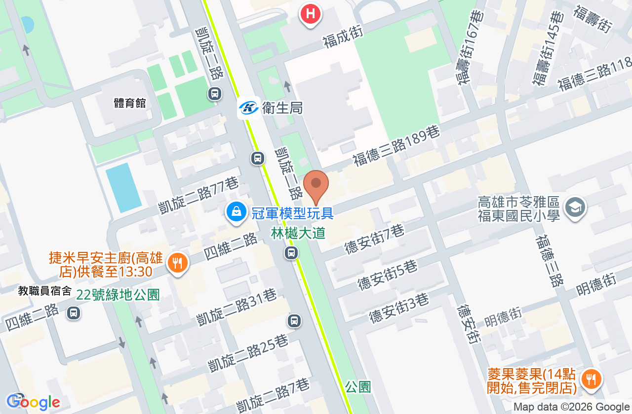 琉璃光精神科診所 位置地圖