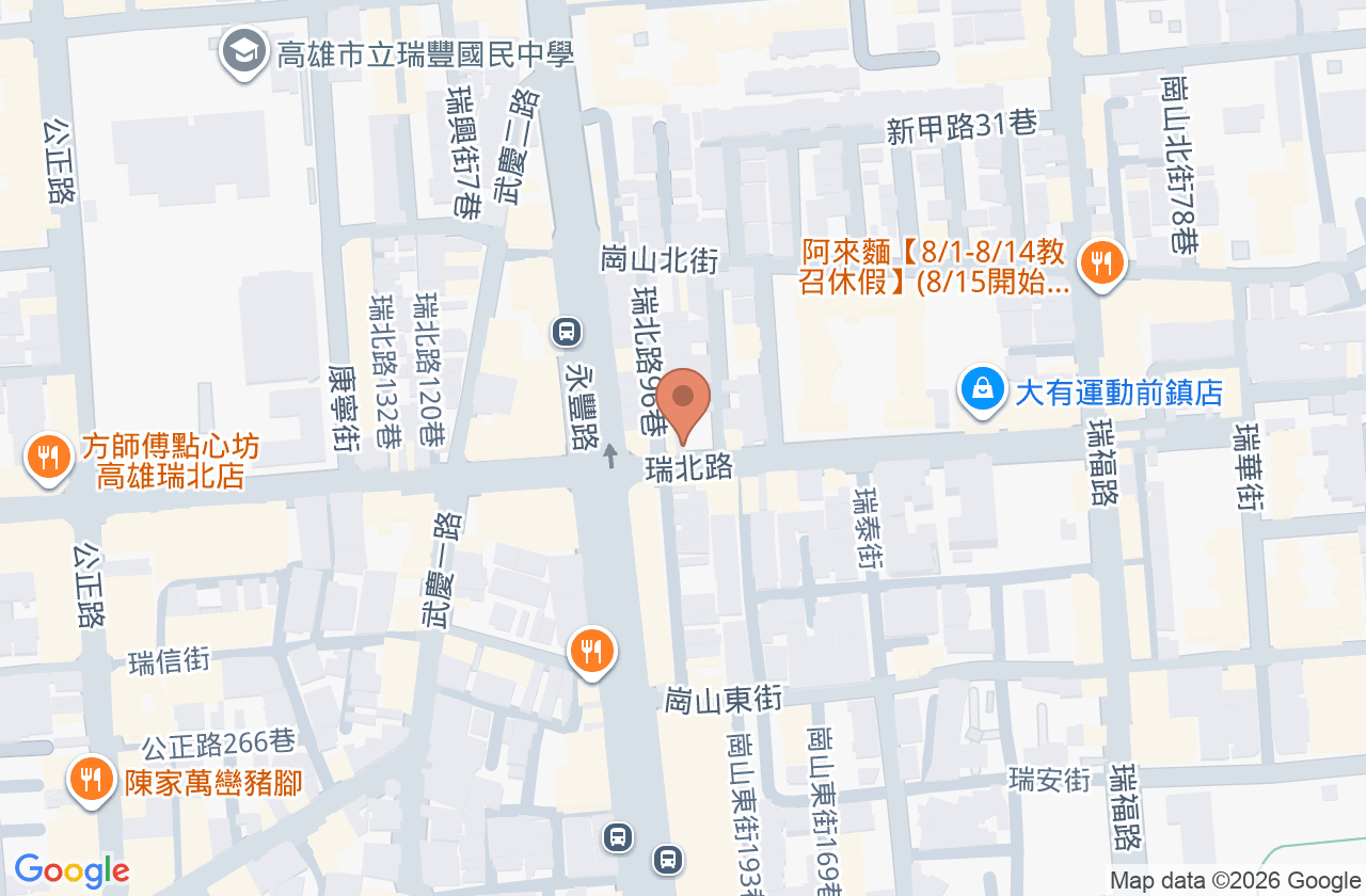 上晴診所 位置地圖