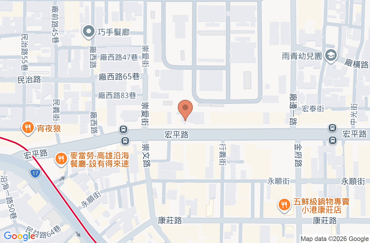 小港安生婦產科診所 位置地圖