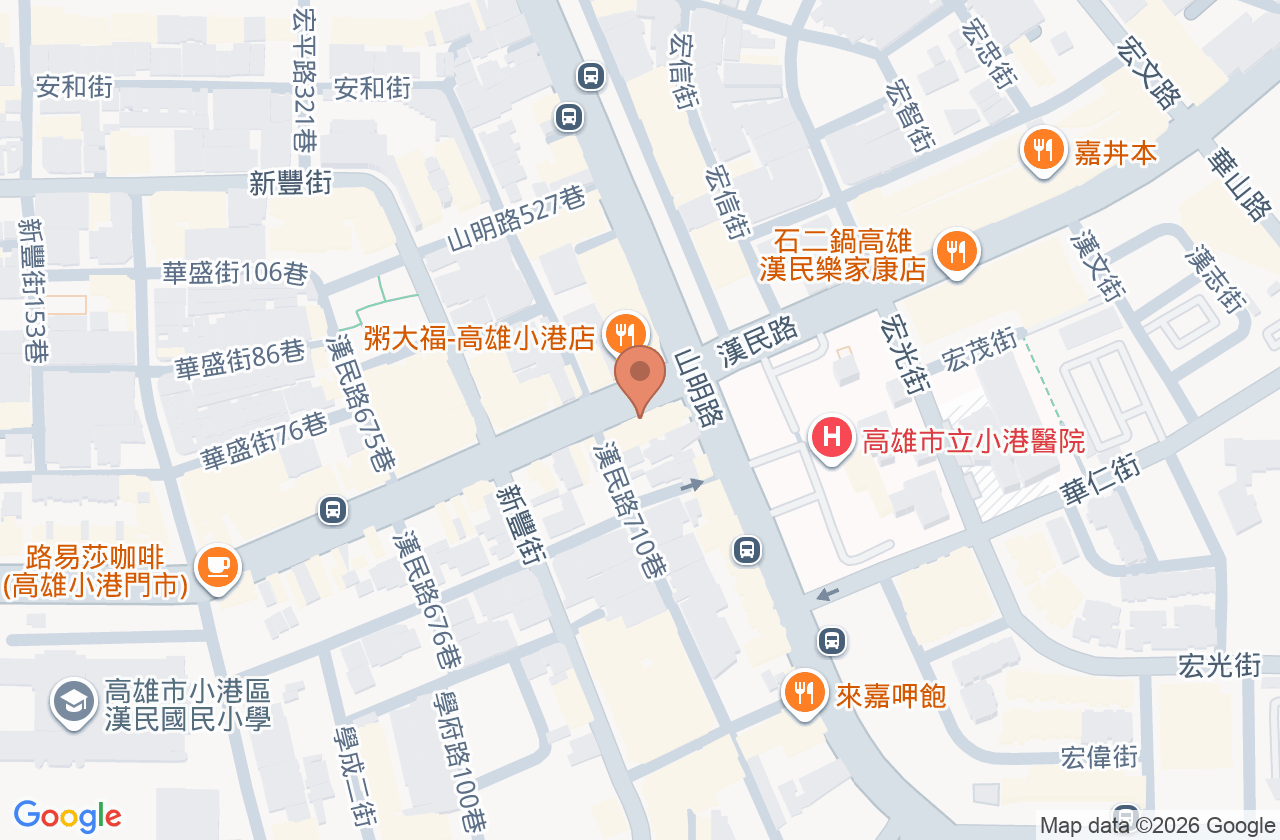 柯芳蓉黃麗瑛小兒科診所 位置地圖