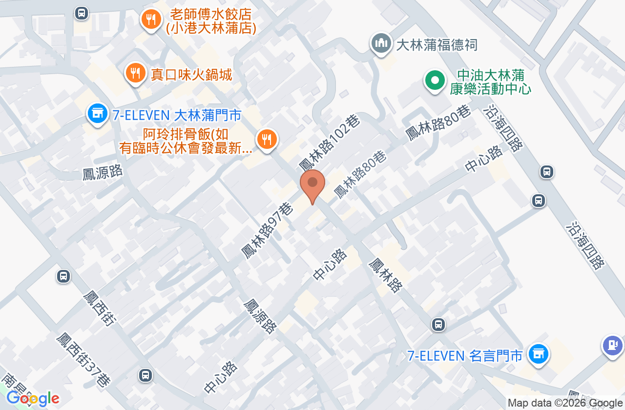 鳳林診所 位置地圖
