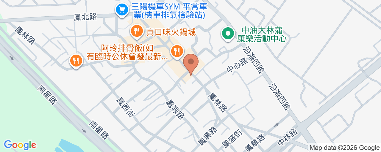 鳳林診所 位置地圖
