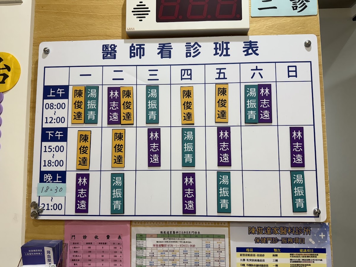 陳俊達家醫科診所 診所實景照