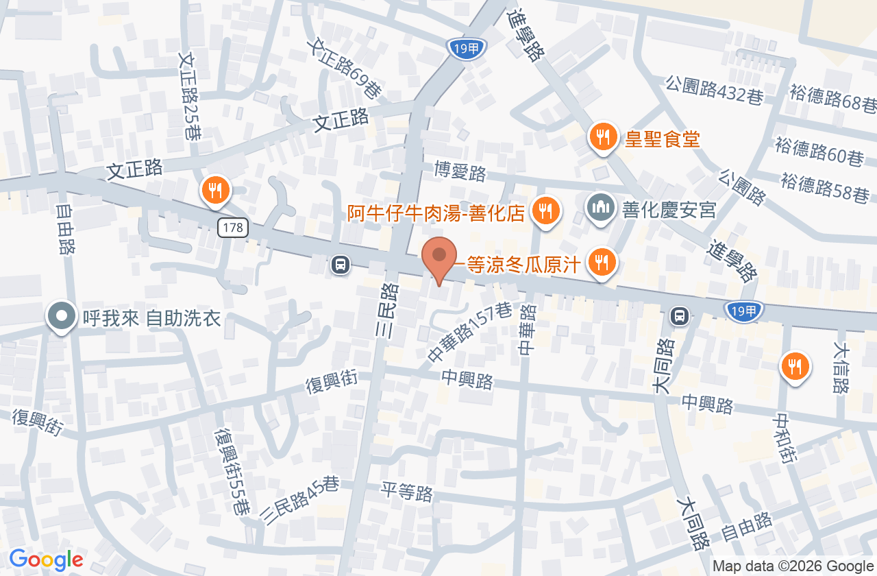 善化晨安診所 位置地圖