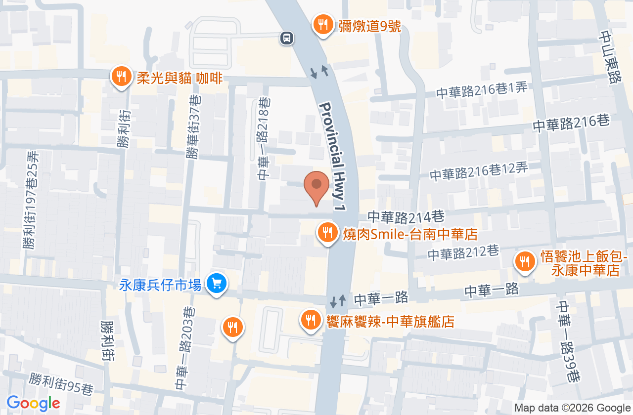 永康姜林診所 位置地圖
